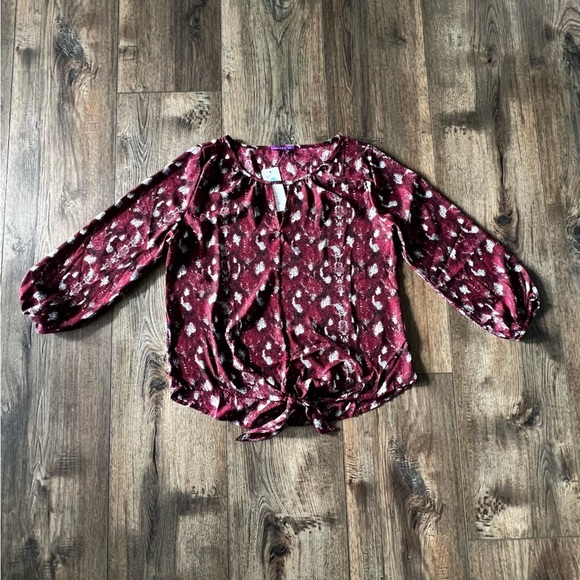NWT Stitchfix West Kei Lightweighth Long Sleeve Top Size Small Blouse - Picture 7 of 13